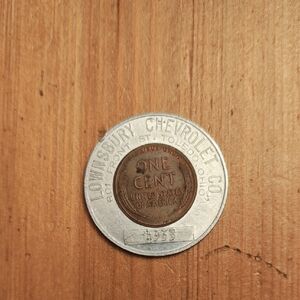 1953 Chevrolet Co. One Cent Token